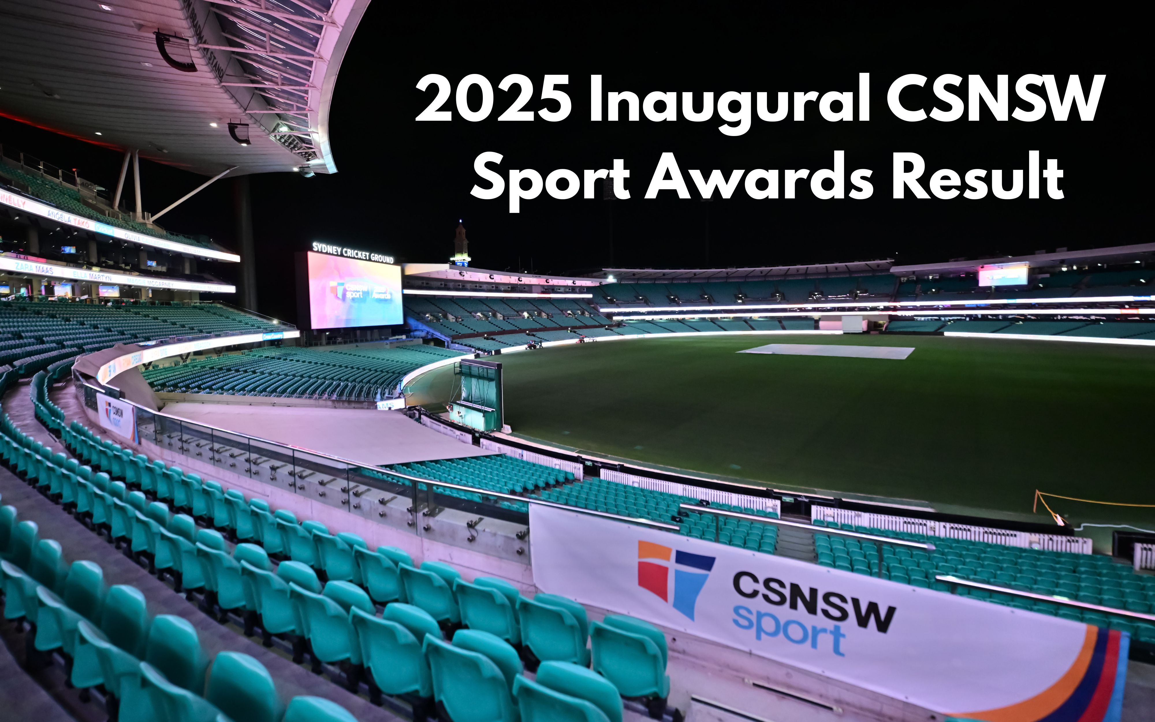 2025 Inaugural CSNSW Sport Awards Result